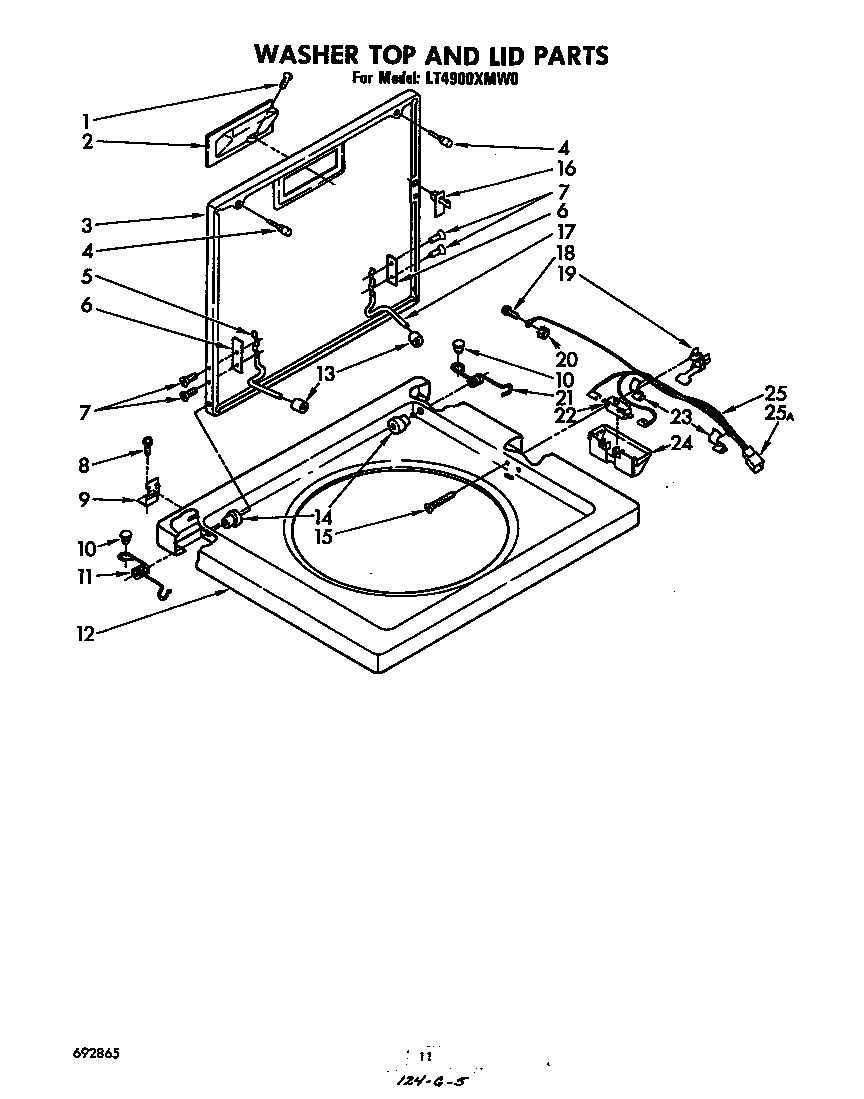Washer top and lid