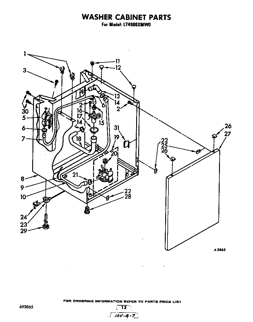 WASHER CABINET