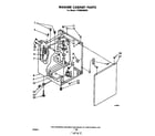 Whirlpool LT4900XMW0 washer cabinet diagram