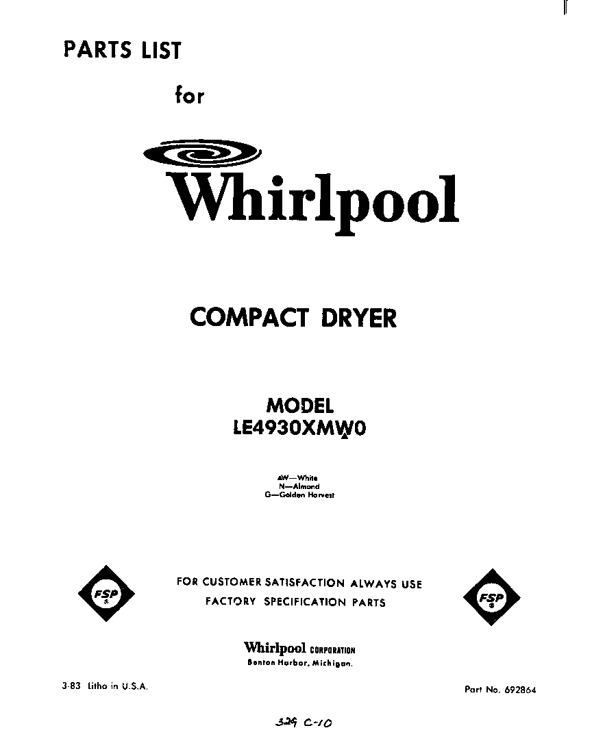 Parts diagram