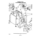 Whirlpool CE2100XMW0 cabinet diagram