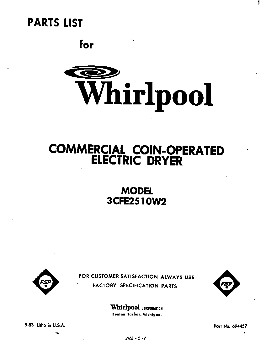 Parts diagram