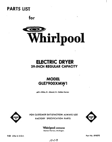 Parts diagram