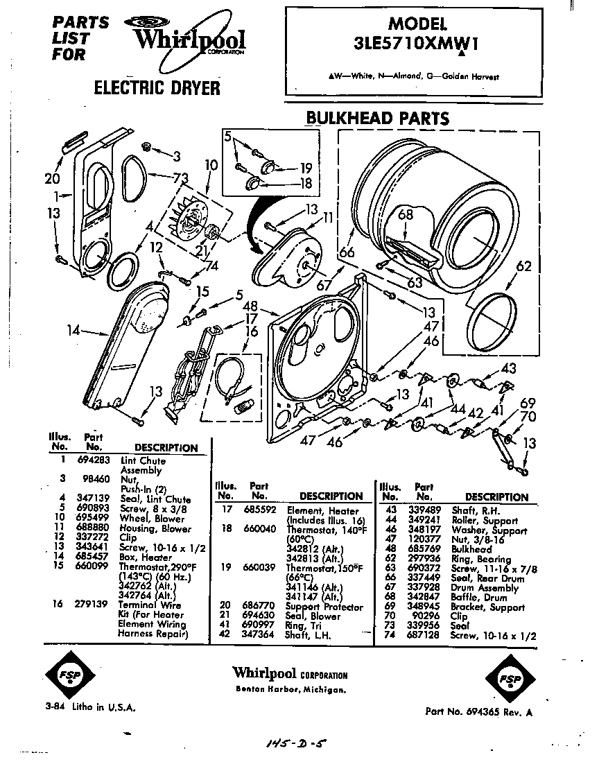 Parts diagram