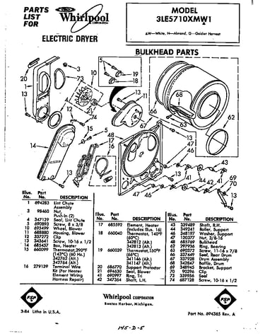Parts diagram