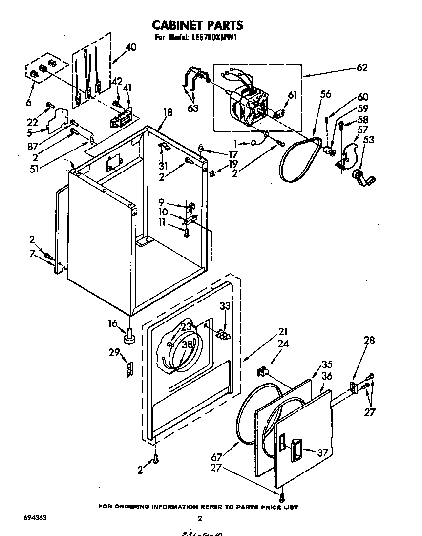 Parts diagram