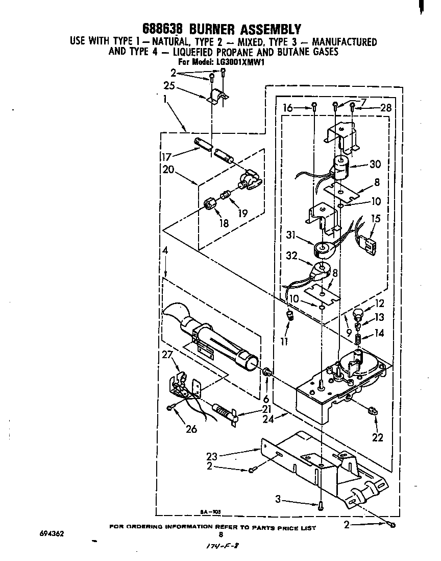 688638 BURNER ASSEMBLY