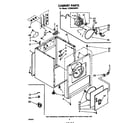 Whirlpool LE3000XMW1 cabinet diagram