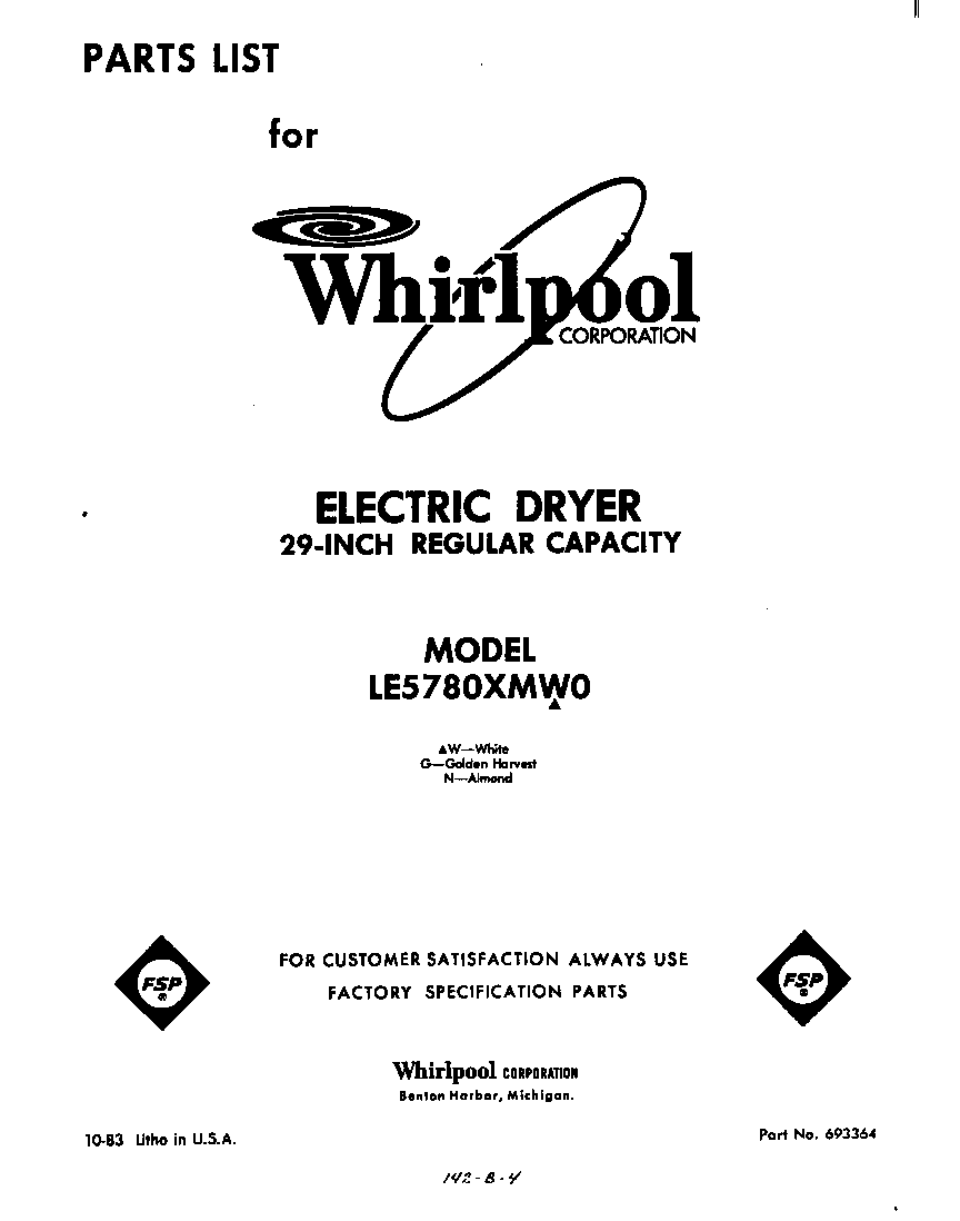 Parts diagram