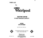 Whirlpool LE5530XMW0  diagram