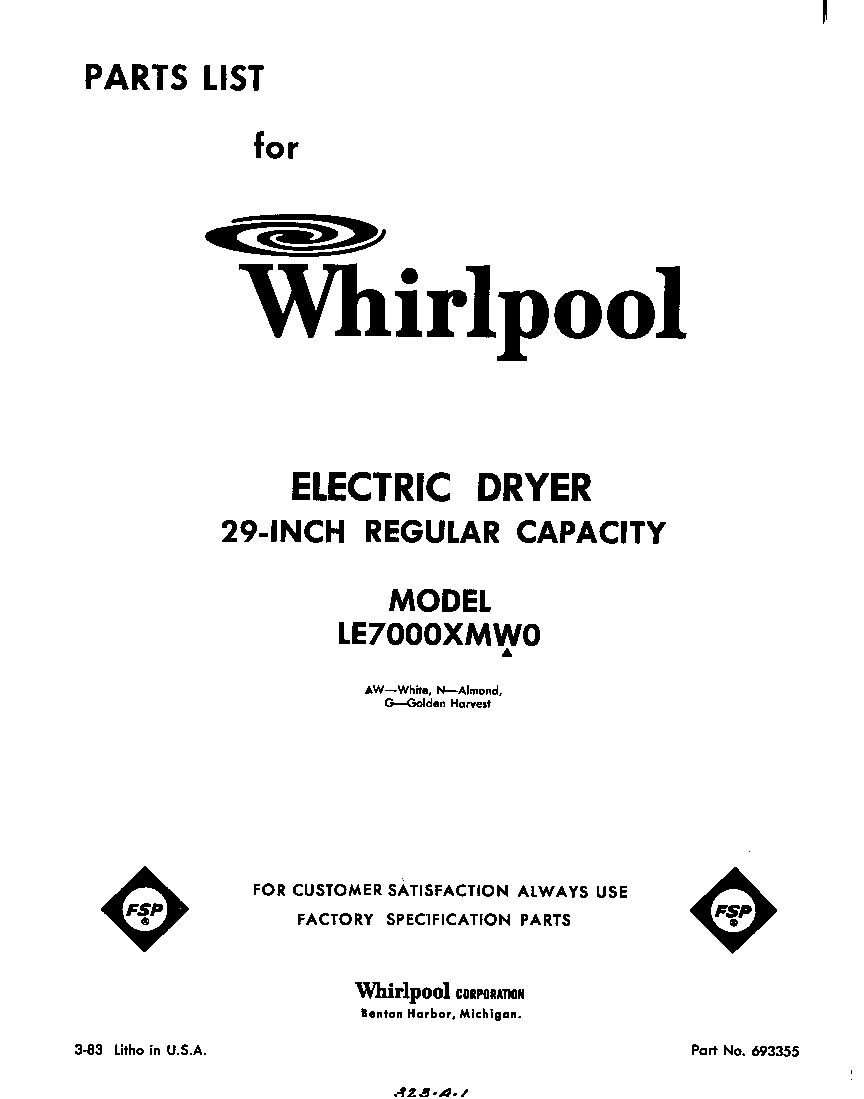 Parts diagram