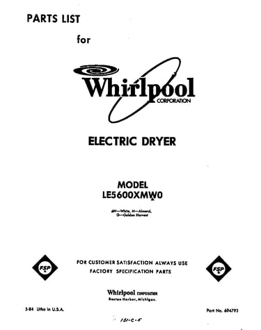 Parts diagram
