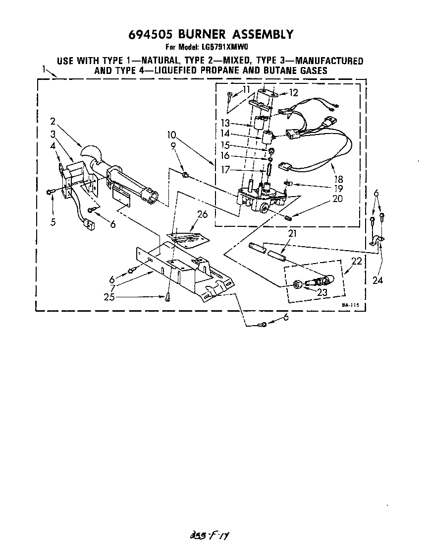 694505 burner