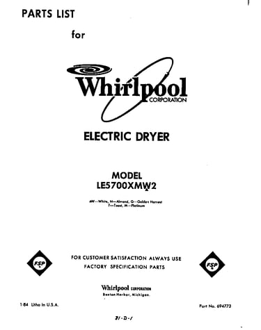 Parts diagram