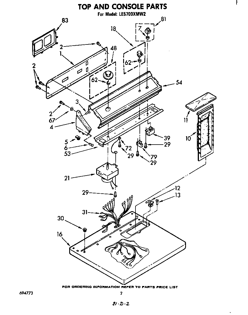 Parts diagram