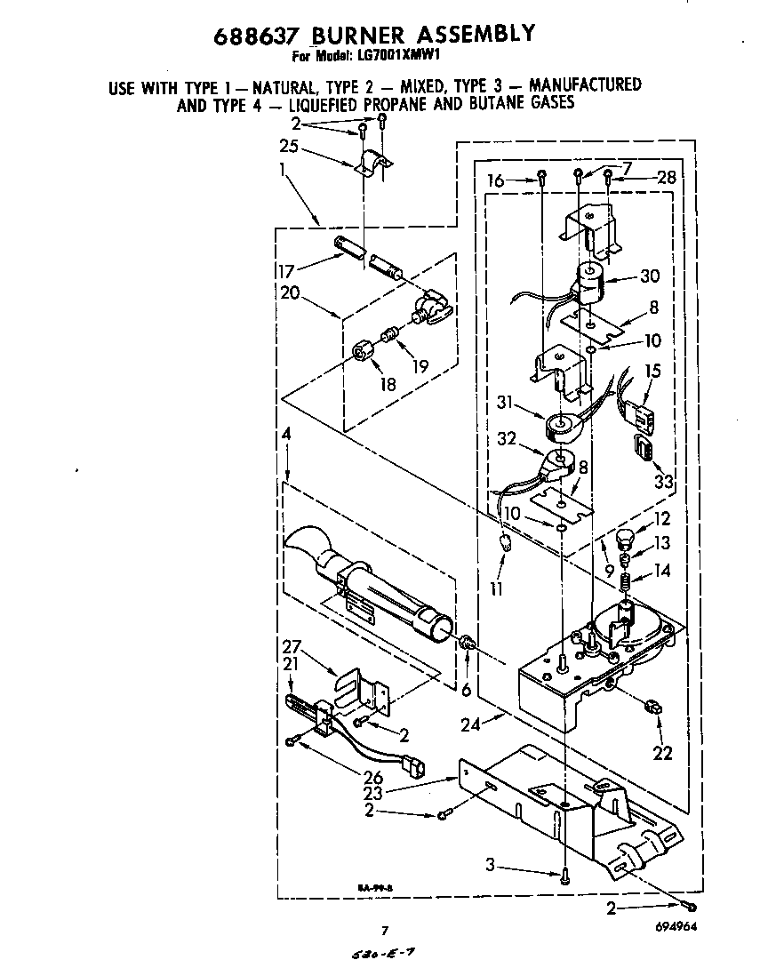 688637 burner assembly