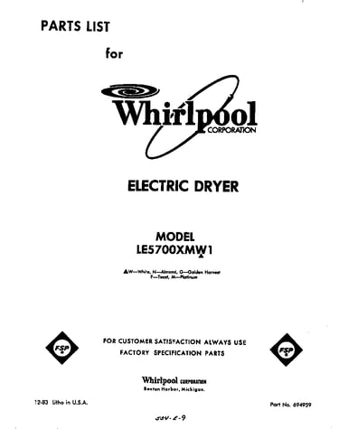 Parts diagram
