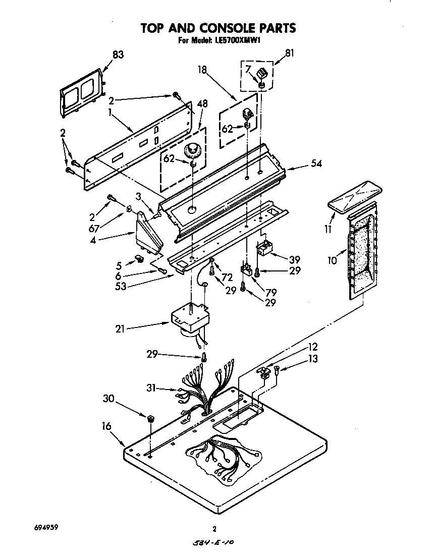 Parts diagram