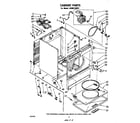 Whirlpool LG5801XMW1 cabinet diagram