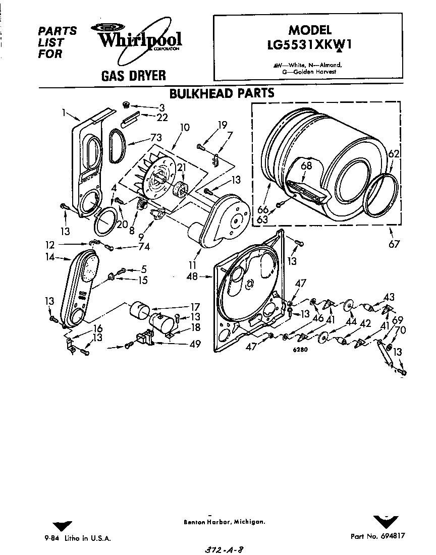 Parts diagram