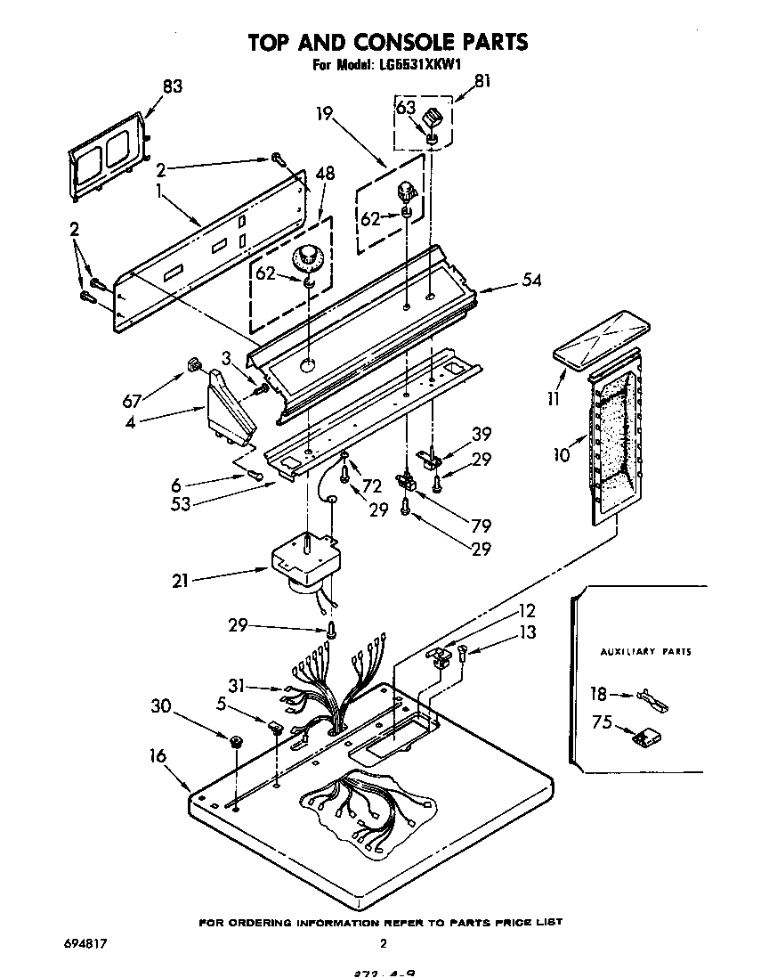 Parts diagram