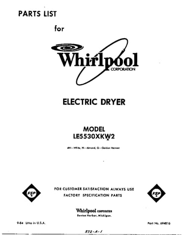 Parts diagram