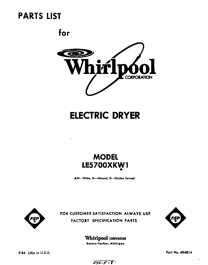 Parts diagram