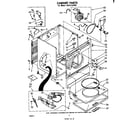 Whirlpool LG5721XPW0 cabinet diagram