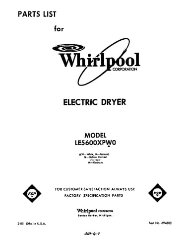 Parts diagram