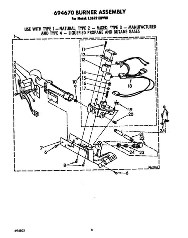 694670 burner assembly