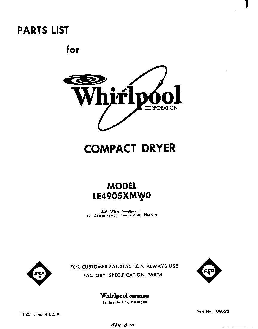 Parts diagram