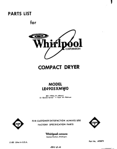 Parts diagram