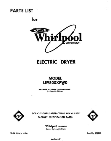 Parts diagram