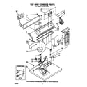 Whirlpool LG7801XMW2 top and console diagram