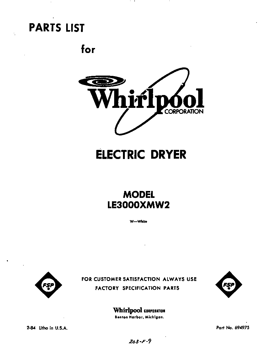 Parts diagram