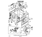 Whirlpool LG5781XMW2 cabinet diagram