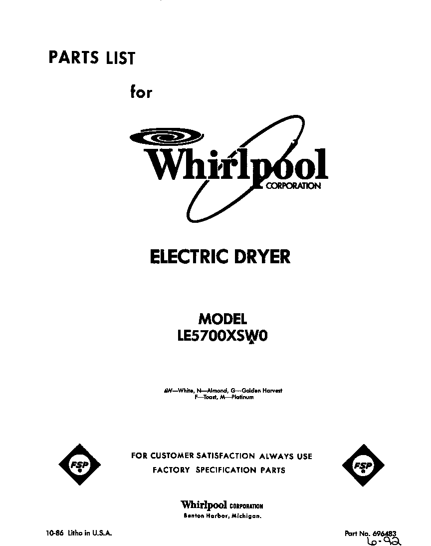 Parts diagram