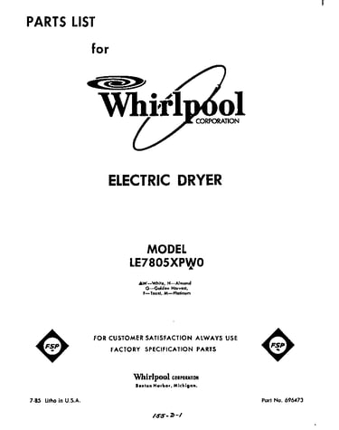 Parts diagram