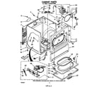 Whirlpool LG7681XPW0 cabinet diagram