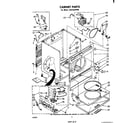 Whirlpool LG5726XPW0 cabinet diagram