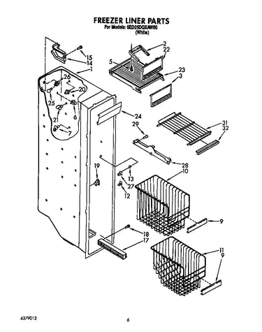 Freezer liner