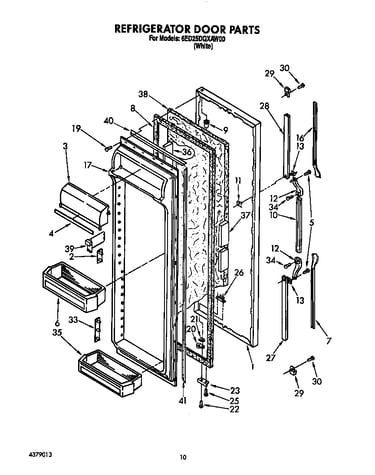 Refrigerator door