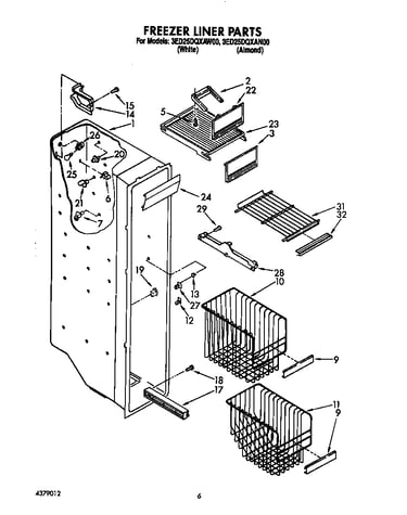 Freezer liner