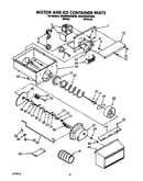 Motor and ice container