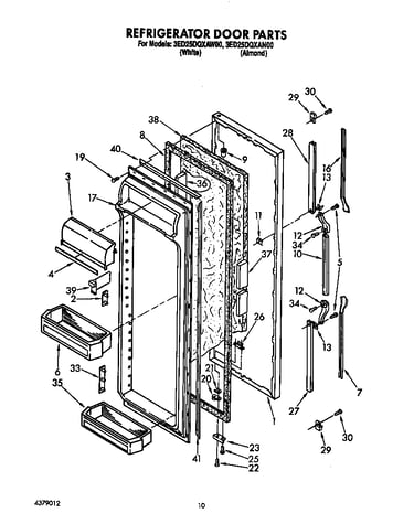 Refrigerator door