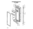 KitchenAid KSRB27QABL06 refrigerator door diagram