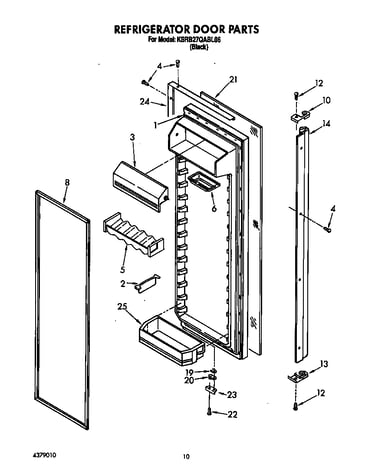 Refrigerator door