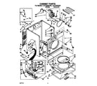 Whirlpool LGT7646AW0 cabinet diagram
