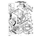 Whirlpool LGV7646AW0 cabinet diagram
