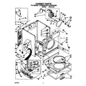 Whirlpool LGV6646AW0 cabinet diagram